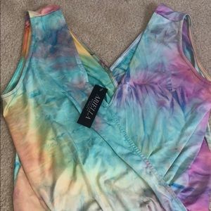 trendy tie dye top